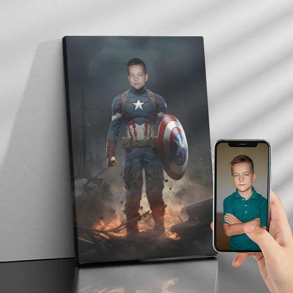 Personalisierte Leinwand Patriotischer Verteidiger 1