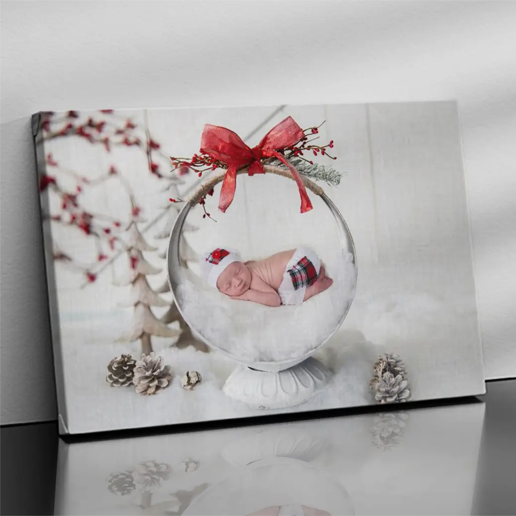 Personalisierte Leinwand Ferien-Babynest 1
