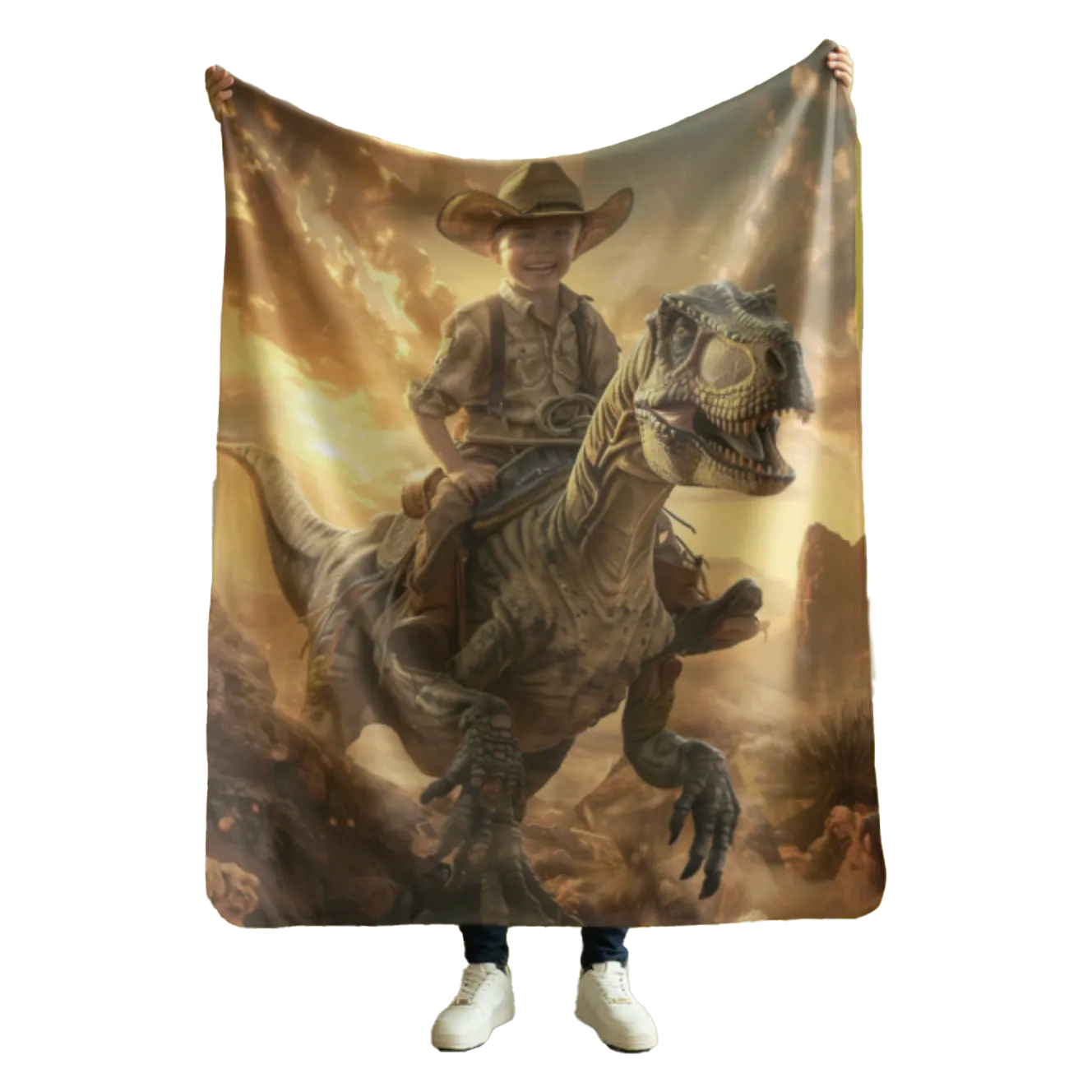 Reiten auf dem Dinosaurier 5