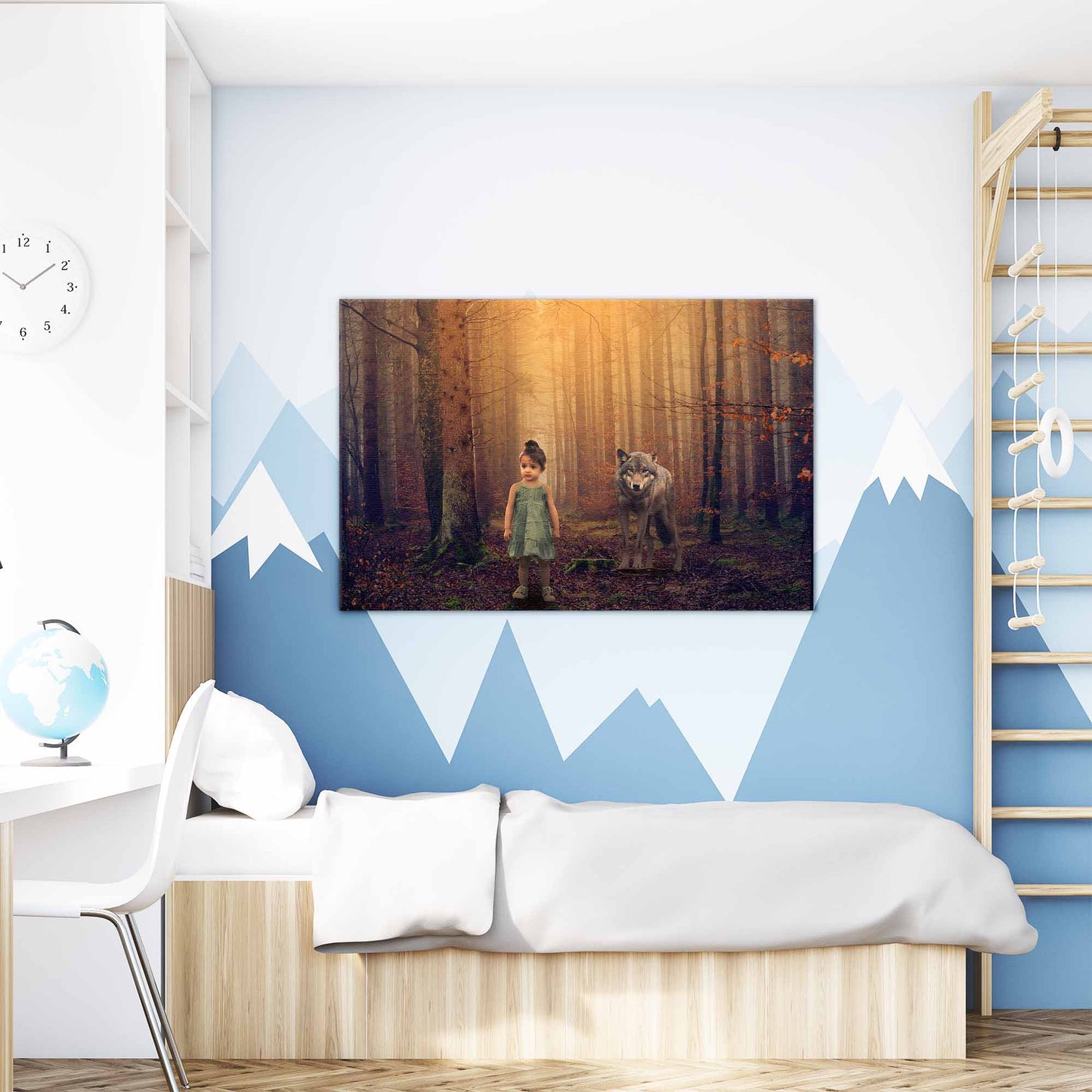 Wolf in het bos - Unieke Foto