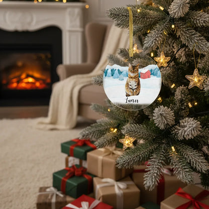 Personalisierter Haustier-Weihnachtsanhänger - Acryl