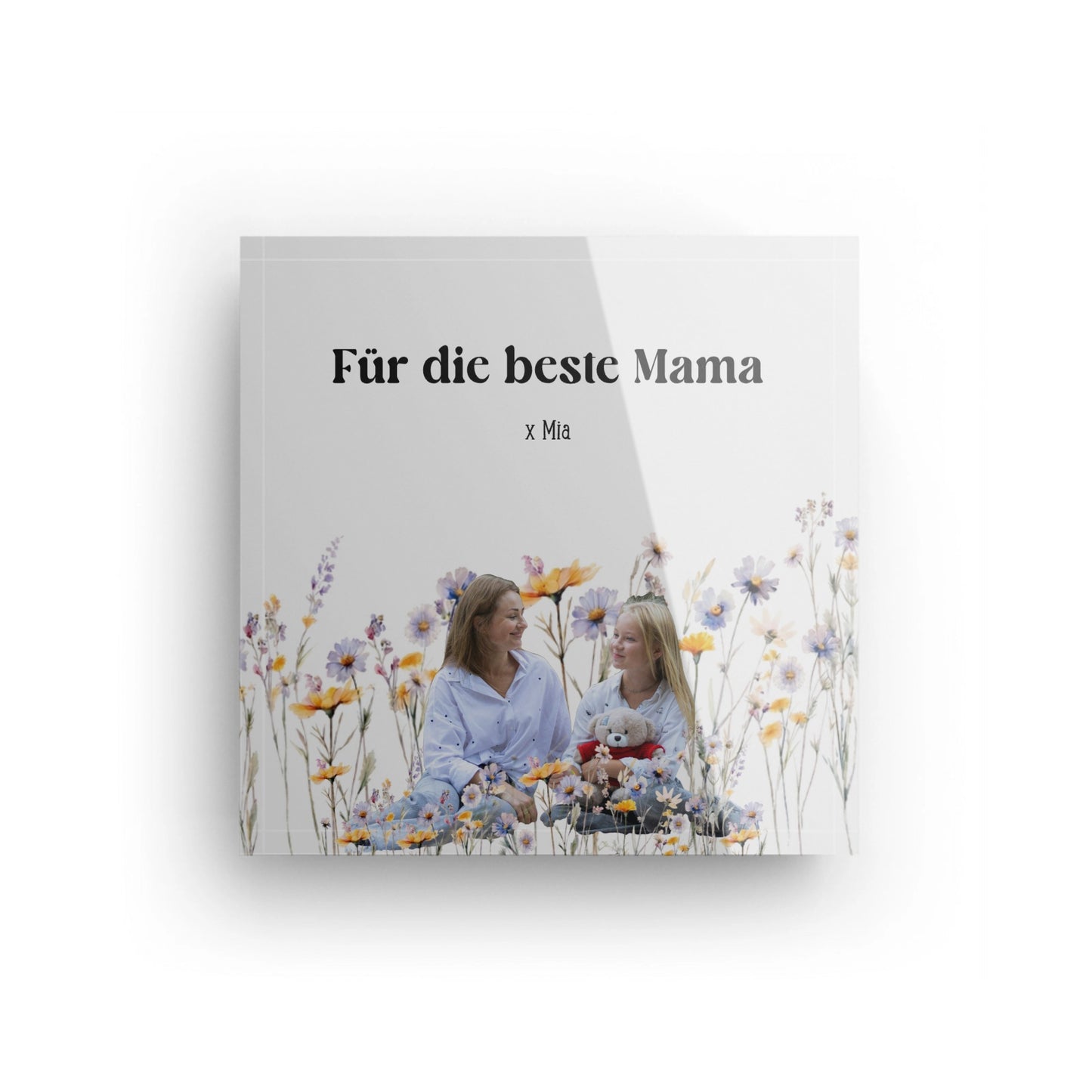 Foto auf Acrylblock | Zwischen den Blumen