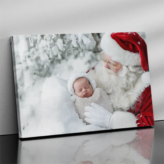 In den Armen des Weihnachtsmanns