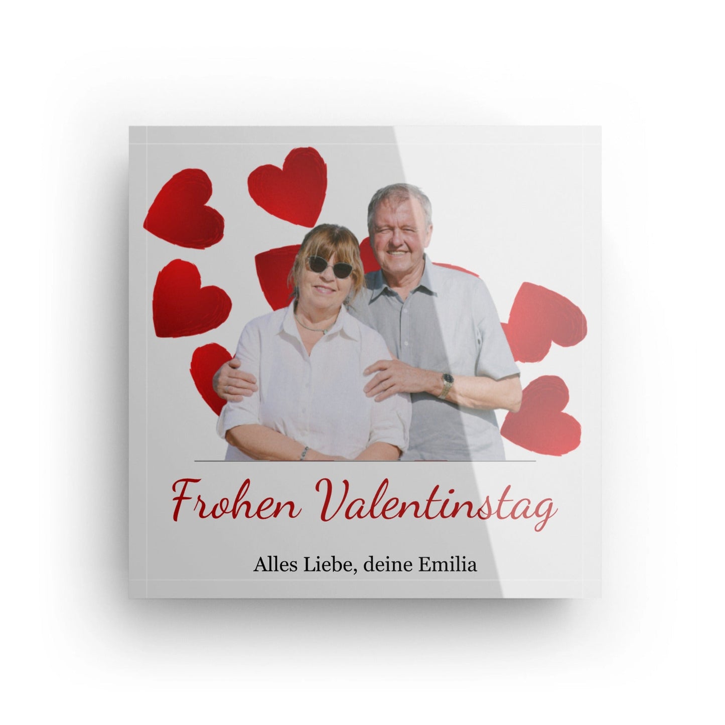 Foto auf Acrylblock 10×10 cm | Mit eigenem Text