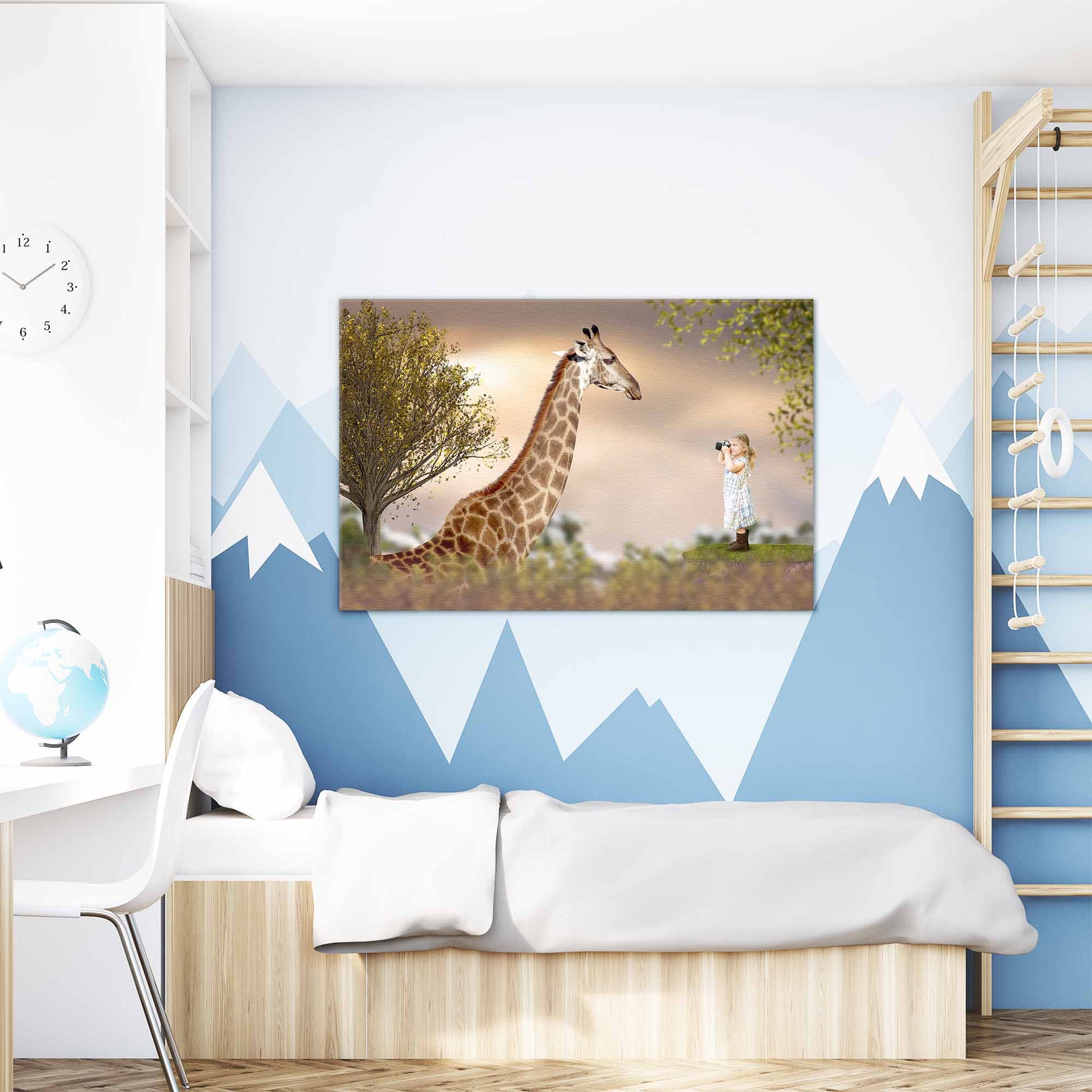 Lieve giraffe - Unieke Foto